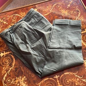 ADAM by ADAM LIPPES stretch cotton army green dress pants sz6 trousers